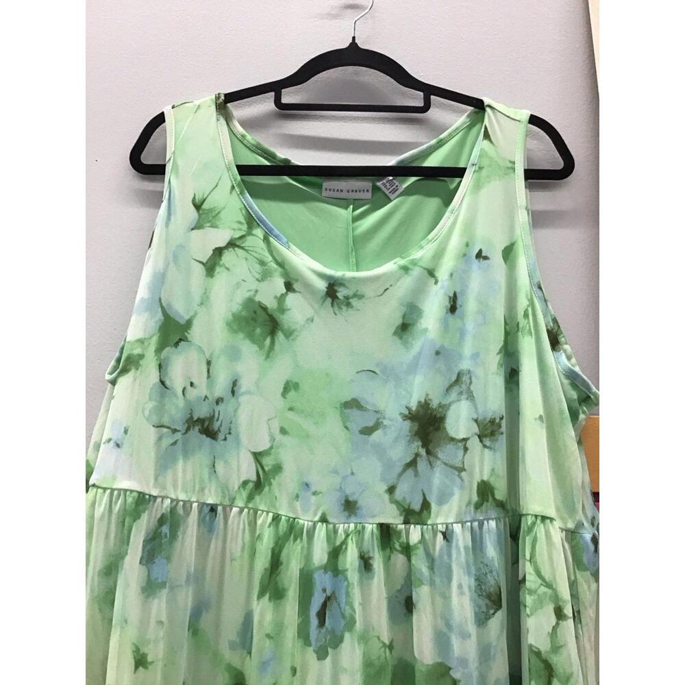 Susan graver womens spring maxi dress 2X petite Easter new from HSN - Picture 2 of 3